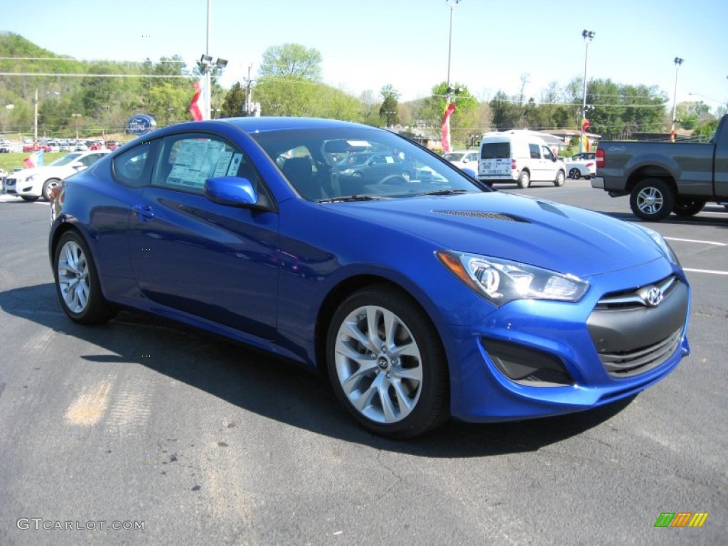 2013 Genesis Coupe 2.0T - Shoreline Drive Blue / Black Cloth photo #5