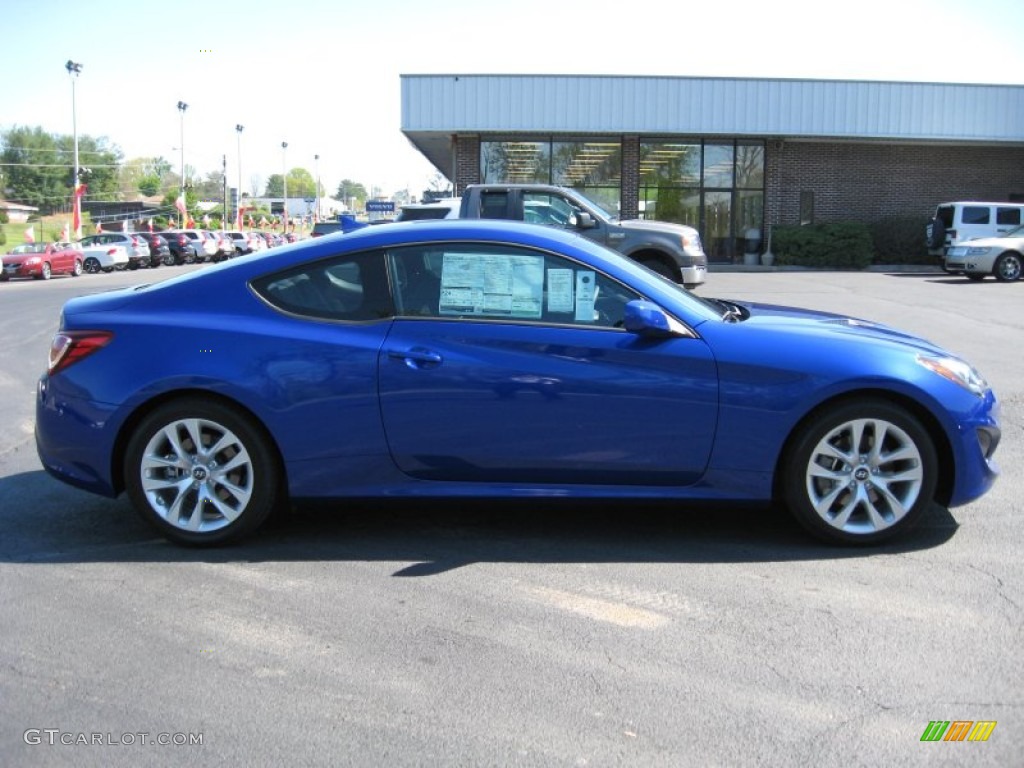 2013 Genesis Coupe 2.0T - Shoreline Drive Blue / Black Cloth photo #6