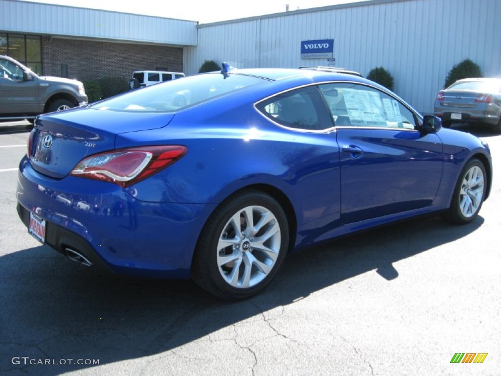 2013 Genesis Coupe 2.0T - Shoreline Drive Blue / Black Cloth photo #7