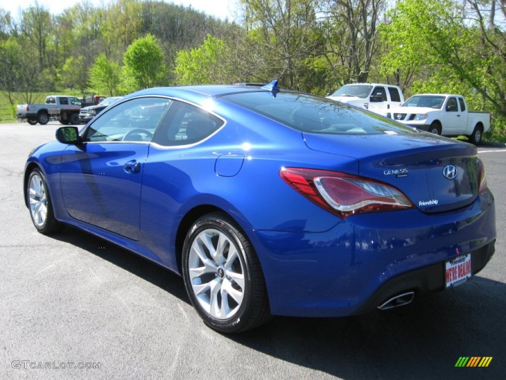 2013 Genesis Coupe 2.0T - Shoreline Drive Blue / Black Cloth photo #9