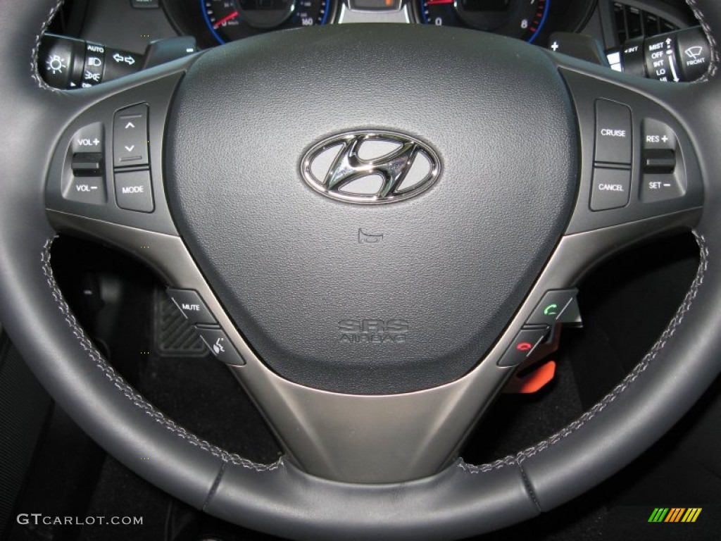 2013 Genesis Coupe 2.0T - Shoreline Drive Blue / Black Cloth photo #27