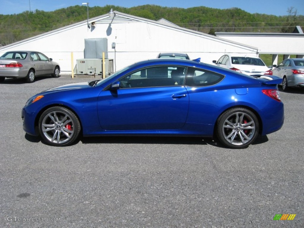 Mirabeau Blue 2012 Hyundai Genesis Coupe 3.8 Track Exterior Photo #63885701