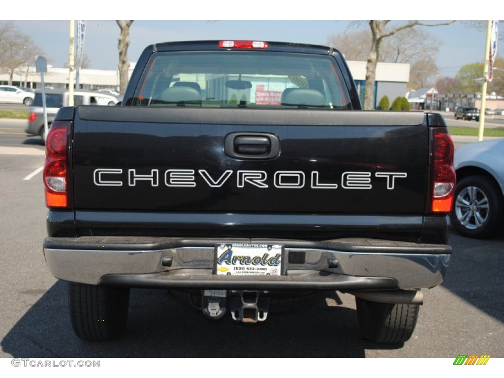 2006 Silverado 1500 LS Extended Cab 4x4 - Black / Dark Charcoal photo #5