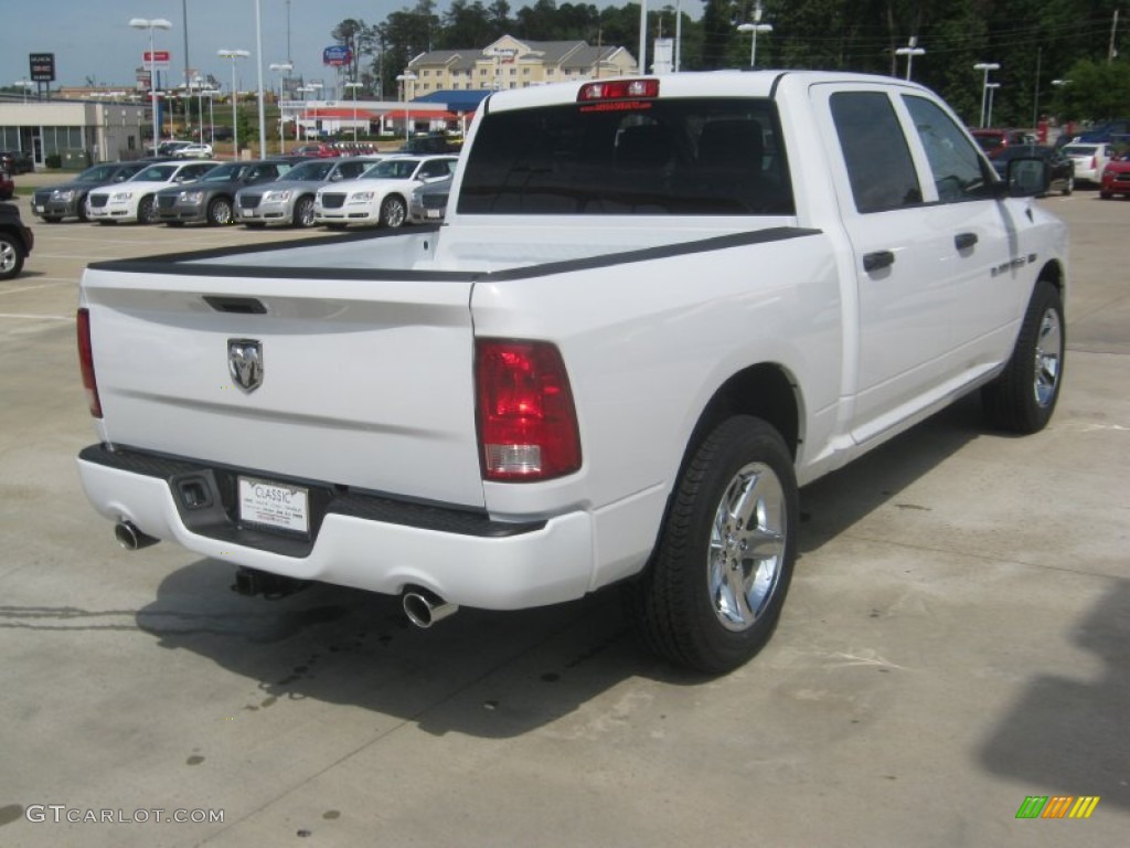 2012 Ram 1500 Express Crew Cab - Bright White / Dark Slate Gray/Medium Graystone photo #5