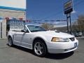 2002 Oxford White Ford Mustang GT Convertible  photo #3