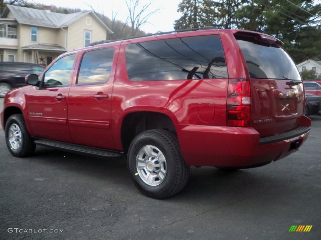 2012 Suburban 2500 LS 4x4 - Crystal Red Tintcoat / Light Cashmere/Dark Cashmere photo #7