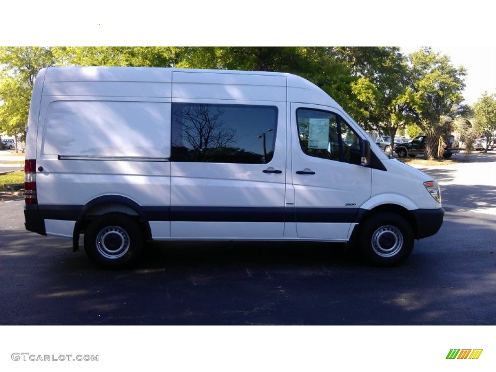 2012 Sprinter 2500 High Roof Cargo Van - Arctic White / Lima Black Fabric photo #1