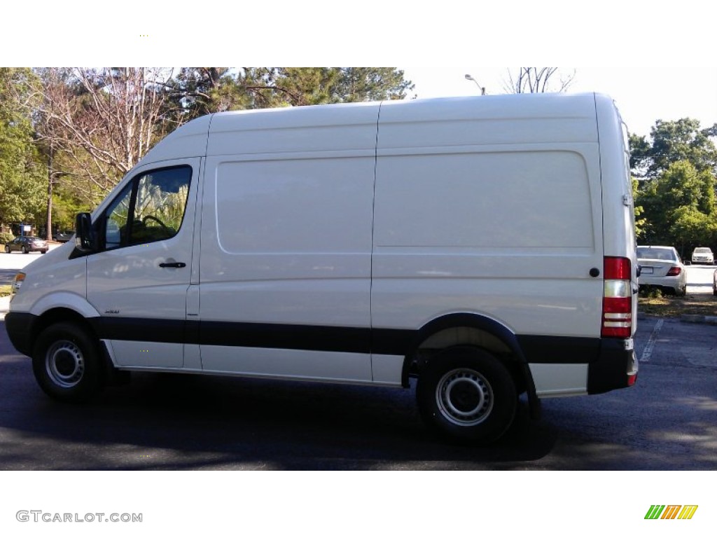 2012 Sprinter 2500 High Roof Cargo Van - Arctic White / Lima Black Fabric photo #2