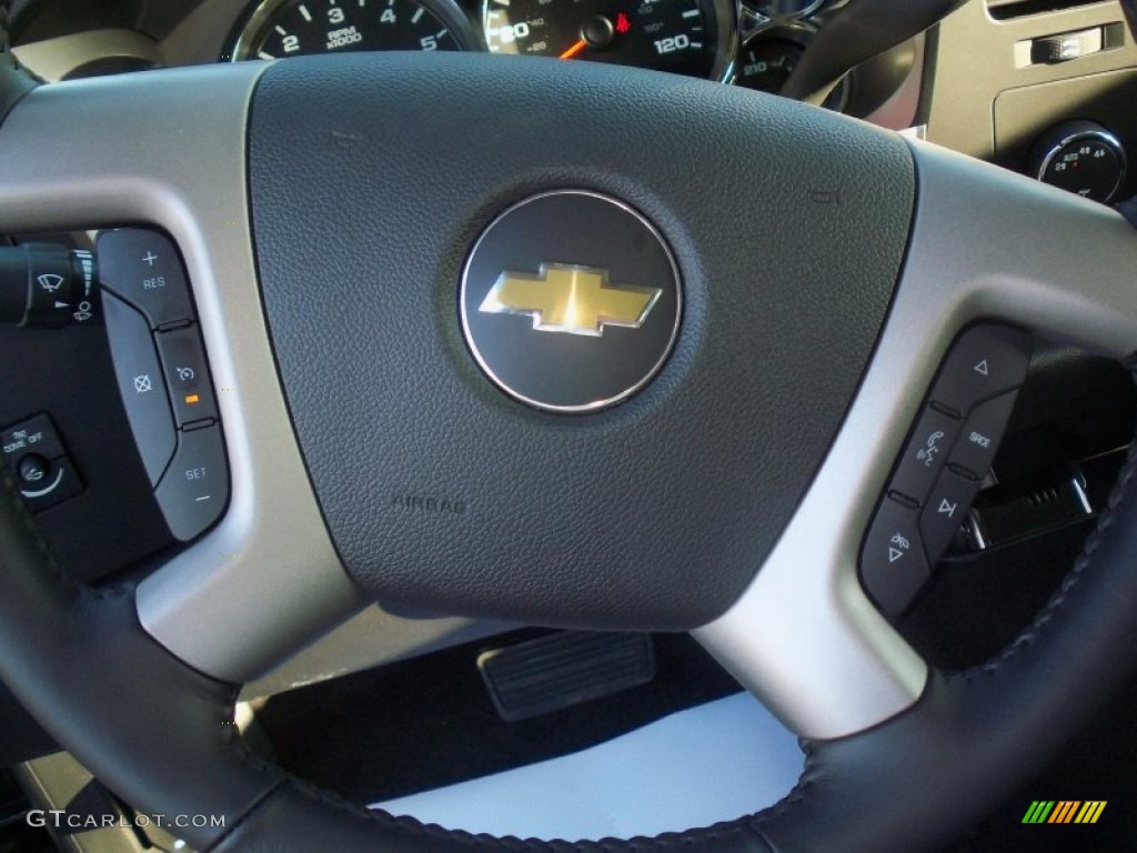 2012 Silverado 1500 LT Crew Cab 4x4 - Blue Granite Metallic / Ebony photo #36