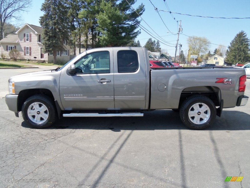 2012 Silverado 1500 LT Extended Cab 4x4 - Graystone Metallic / Ebony photo #6