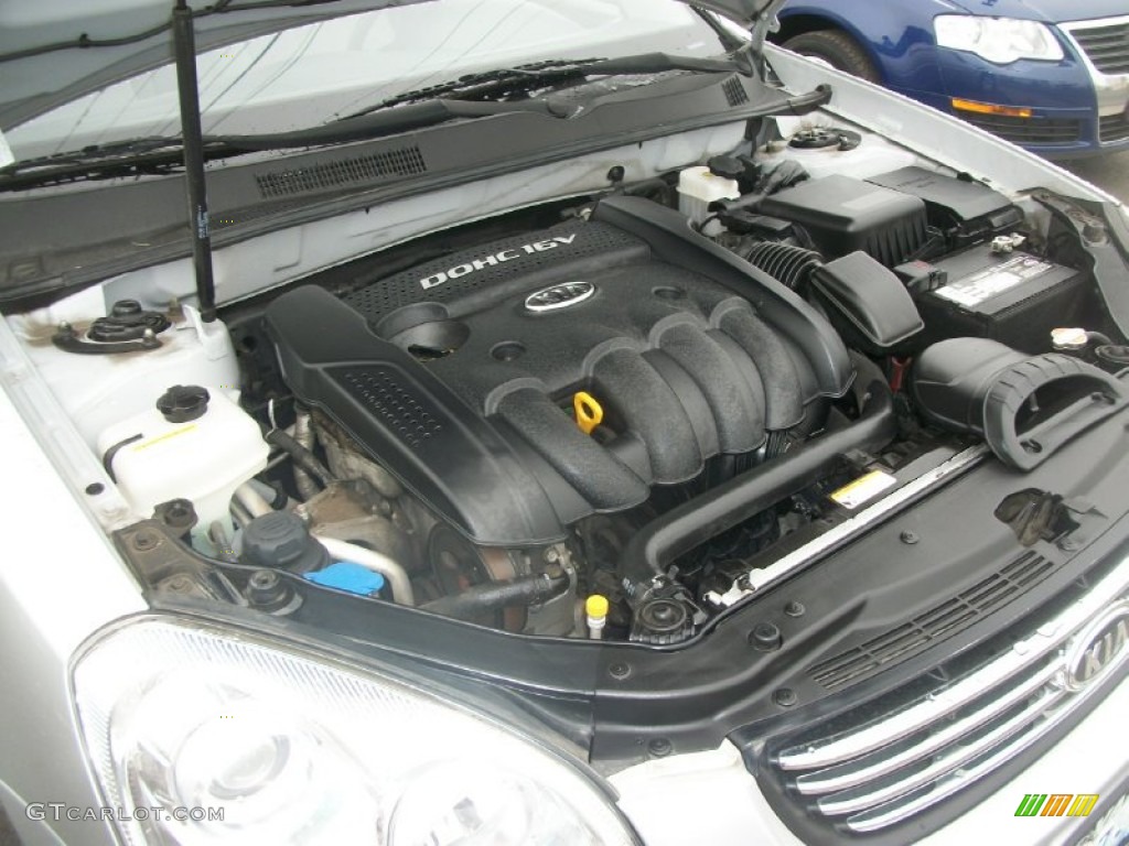 2008 Optima LX - Bright Silver Metallic / Gray photo #29