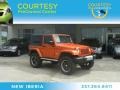 2010 Mango Tango Pearl Jeep Wrangler Sahara 4x4  photo #1