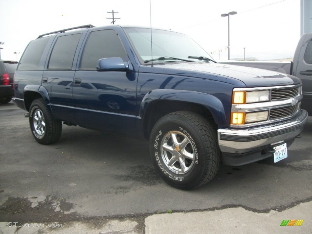 1999 Tahoe LT 4x4 - Indigo Blue Metallic / Gray photo #1