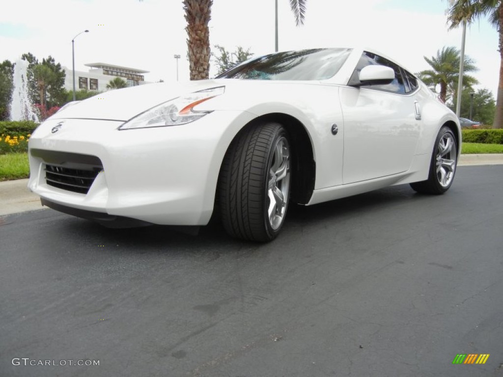 Pearl White 2012 Nissan 370Z Sport Coupe Exterior Photo #63892096