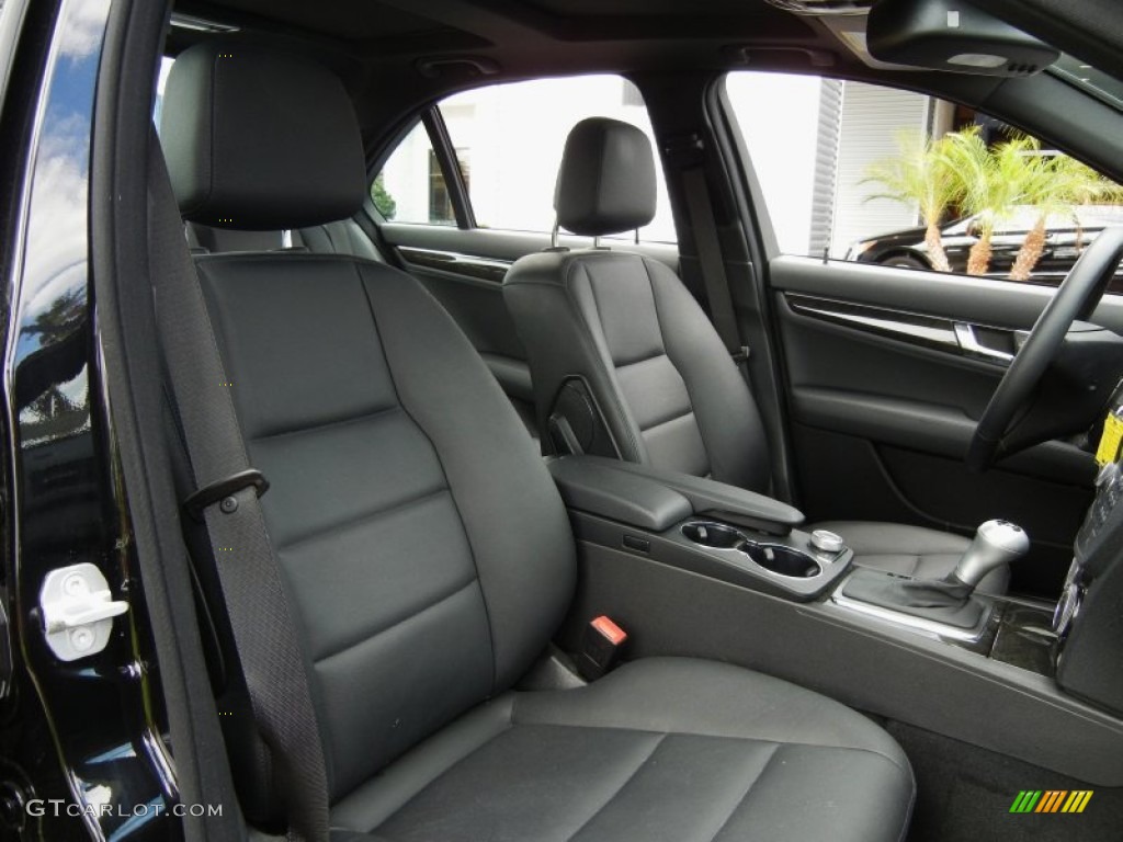 Black Interior 2008 Mercedes-Benz C 350 Sport Photo #63893271
