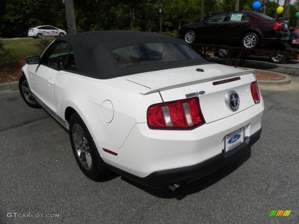 2011 Mustang V6 Premium Convertible - Performance White / Saddle photo #12