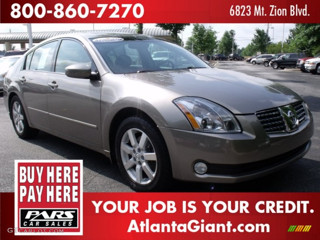 2004 Maxima 3.5 SE - Spirited Bronze / Black photo #4