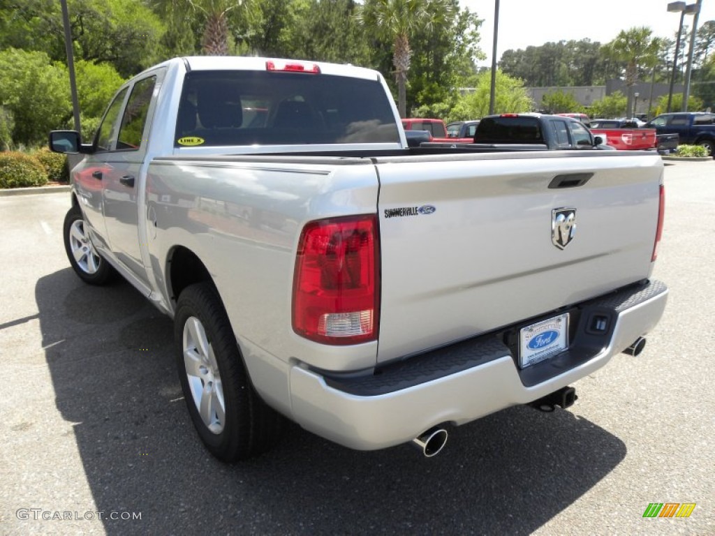 2012 Ram 1500 Express Crew Cab - Bright Silver Metallic / Dark Slate Gray/Medium Graystone photo #16