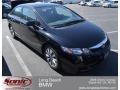 2010 Crystal Black Pearl Honda Civic EX Sedan  photo #1