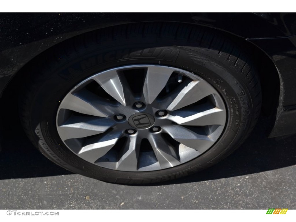 2010 Civic EX Sedan - Crystal Black Pearl / Beige photo #4