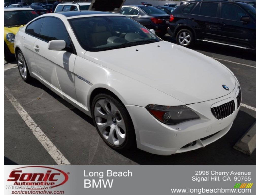 2005 6 Series 645i Coupe - Alpine White / Cream Beige photo #1