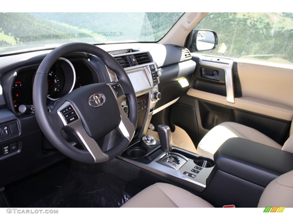 2012 4Runner Limited 4x4 - Black / Beige photo #4