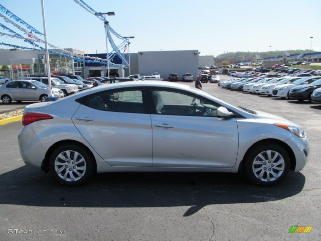 2012 Elantra GLS - Shimmering Silver / Gray photo #2