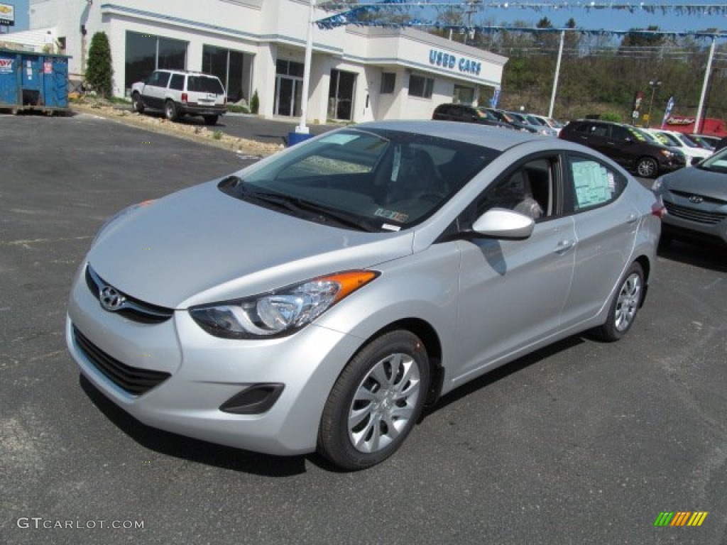 2012 Elantra GLS - Shimmering Silver / Gray photo #3