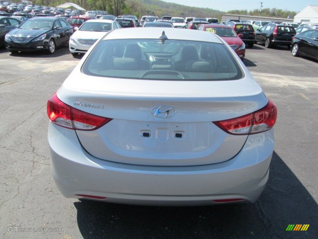 2012 Elantra GLS - Shimmering Silver / Gray photo #4