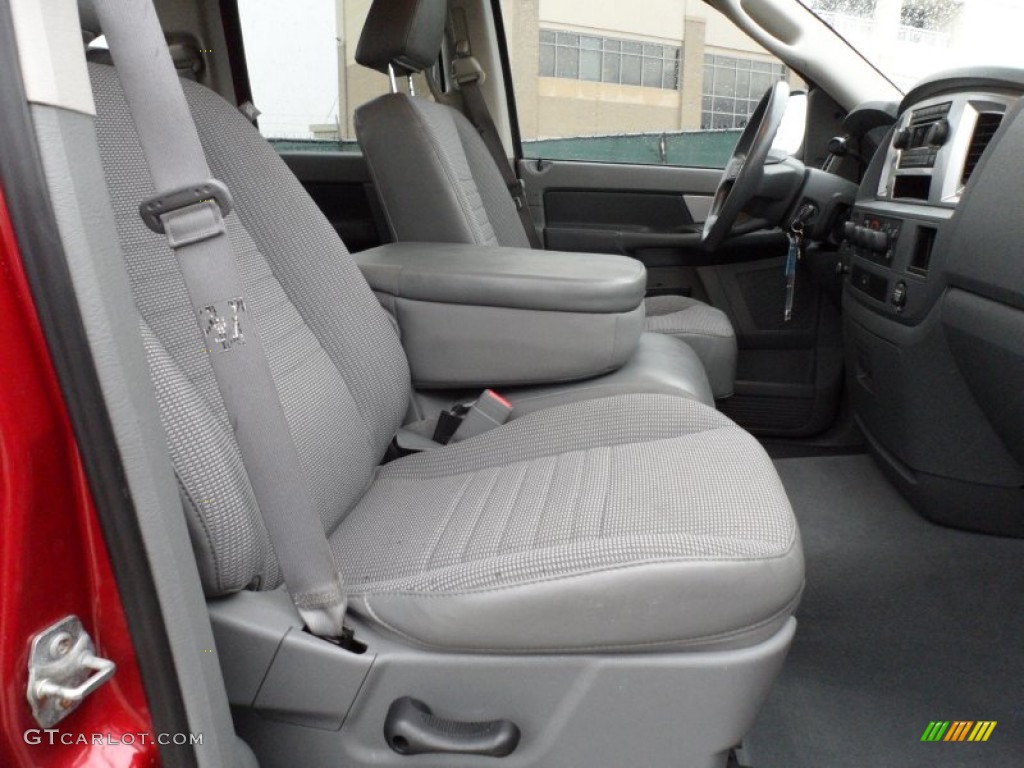 2008 Ram 1500 Lone Star Edition Quad Cab 4x4 - Inferno Red Crystal Pearl / Medium Slate Gray photo #28