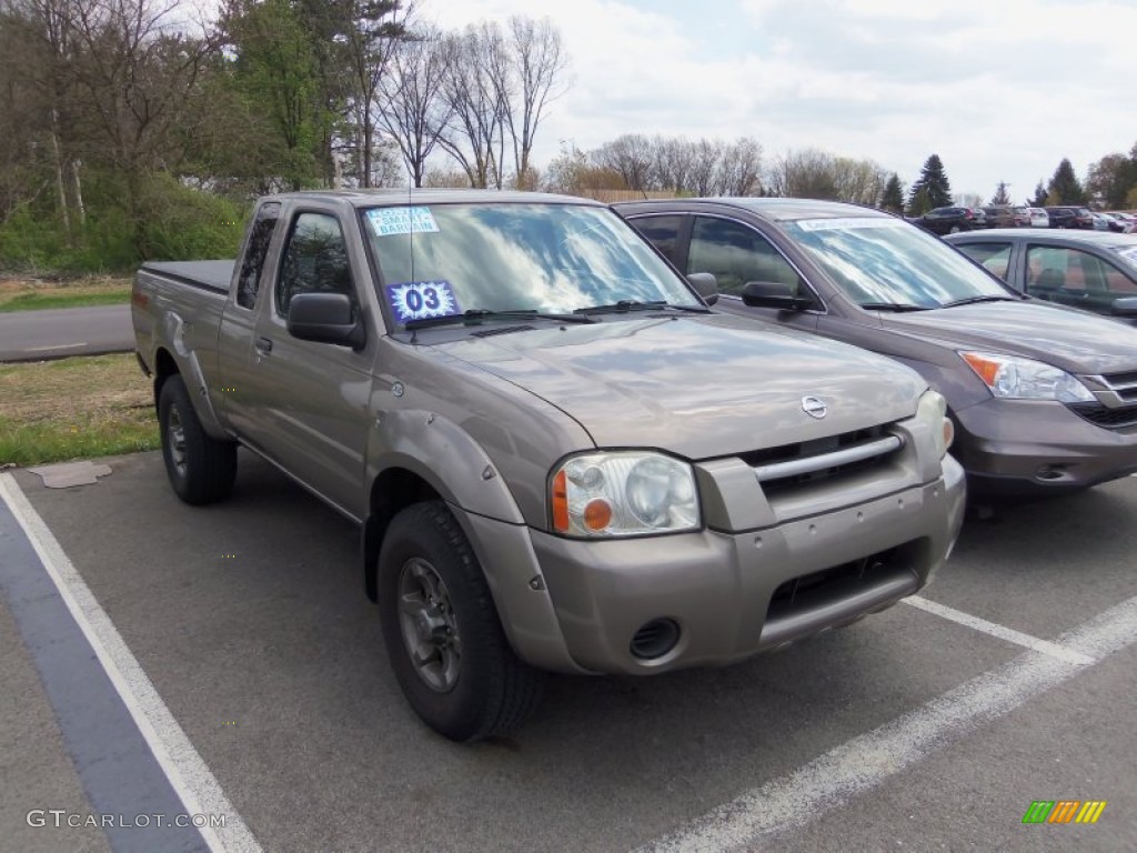 2003 Frontier XE V6 King Cab 4x4 - Granite Metallic / Gray photo #1