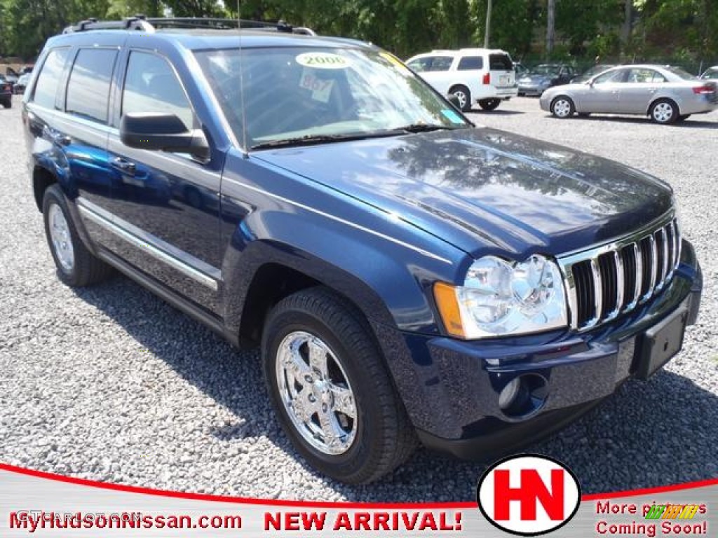 2006 Grand Cherokee Limited 4x4 - Midnight Blue Pearl / Dark Khaki/Light Graystone photo #1