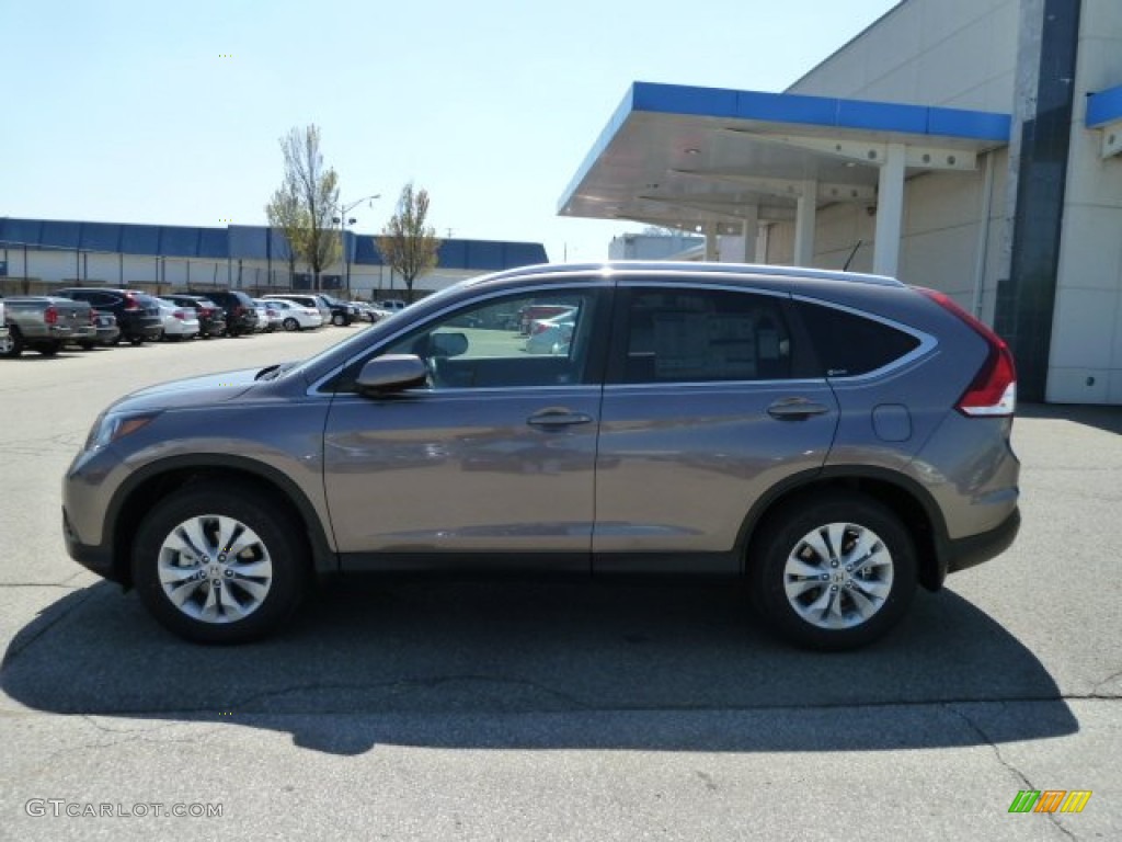 2012 CR-V EX-L 4WD - Urban Titanium Metallic / Black photo #2