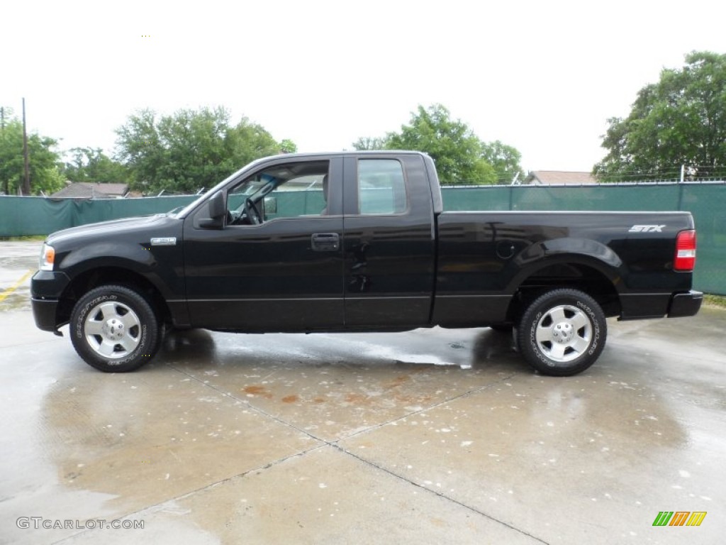 2006 F150 STX SuperCab - Black / Medium Flint photo #6