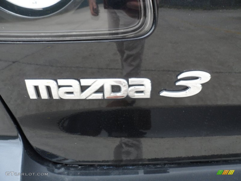 2005 MAZDA3 s Sedan - Black Mica / Black/Red photo #16