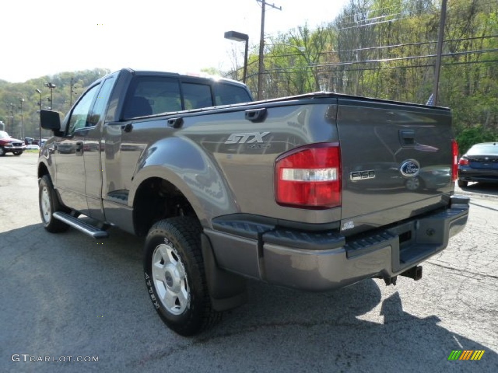 2004 F150 STX SuperCab 4x4 - Dark Shadow Grey Metallic / Dark Flint photo #4