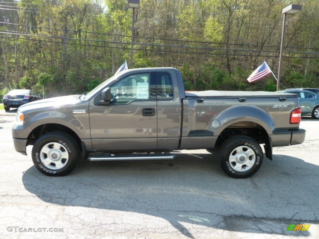 2004 F150 STX SuperCab 4x4 - Dark Shadow Grey Metallic / Dark Flint photo #5