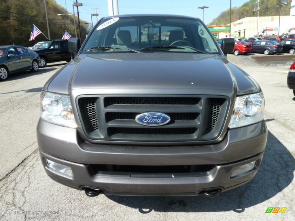 2004 F150 STX SuperCab 4x4 - Dark Shadow Grey Metallic / Dark Flint photo #7