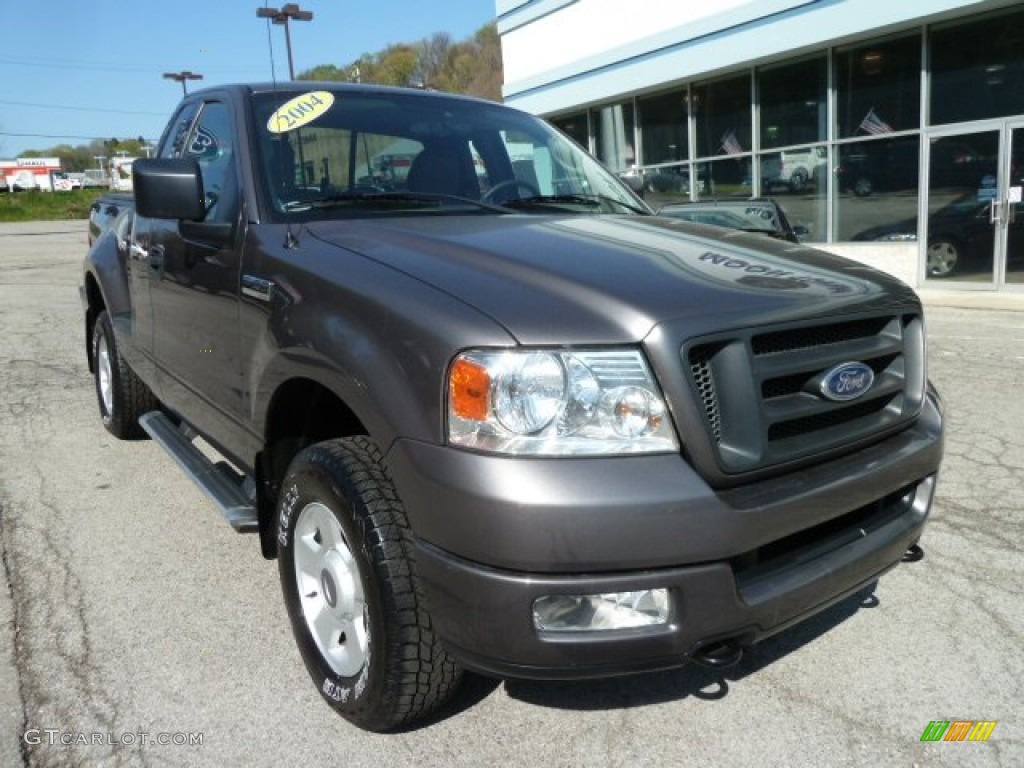 2004 F150 STX SuperCab 4x4 - Dark Shadow Grey Metallic / Dark Flint photo #8