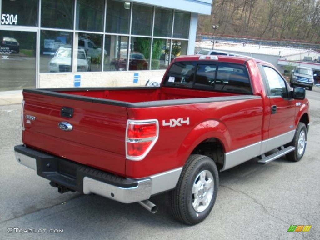 Red Candy Metallic 2012 Ford F150 XLT Regular Cab 4x4 Exterior Photo #63908450