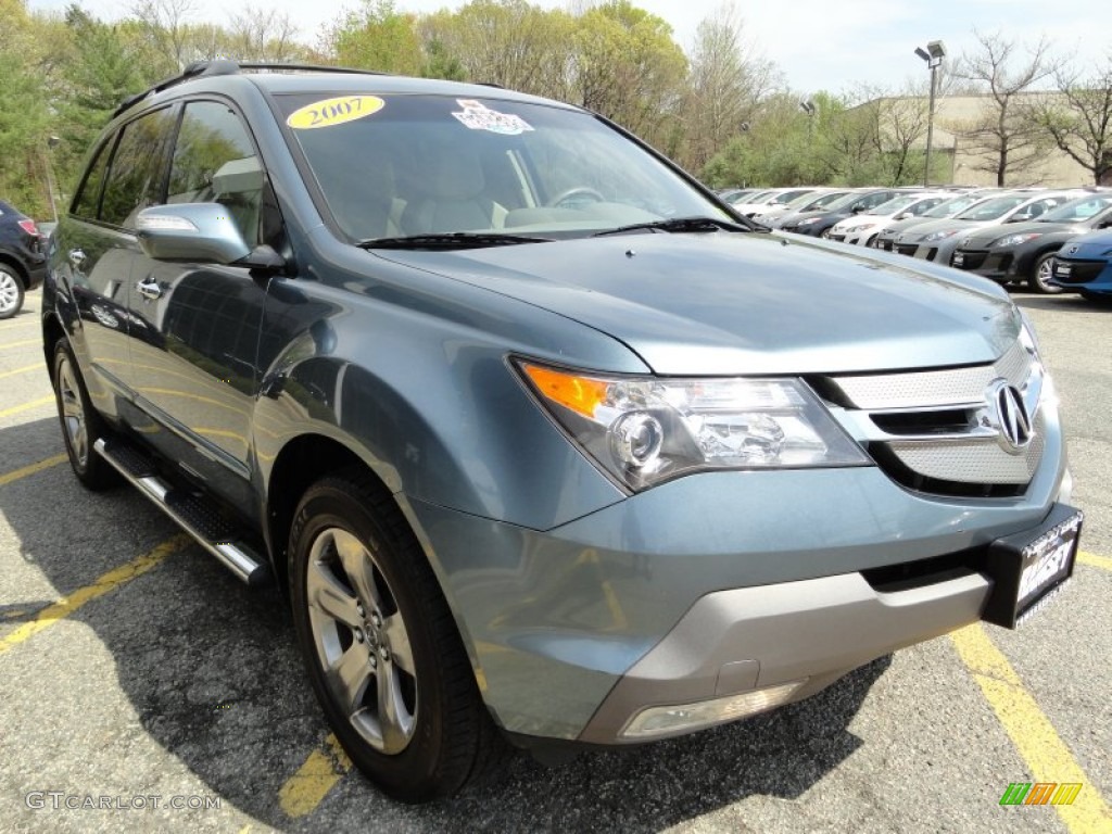 2007 MDX Sport - Steel Blue Metallic / Taupe photo #3