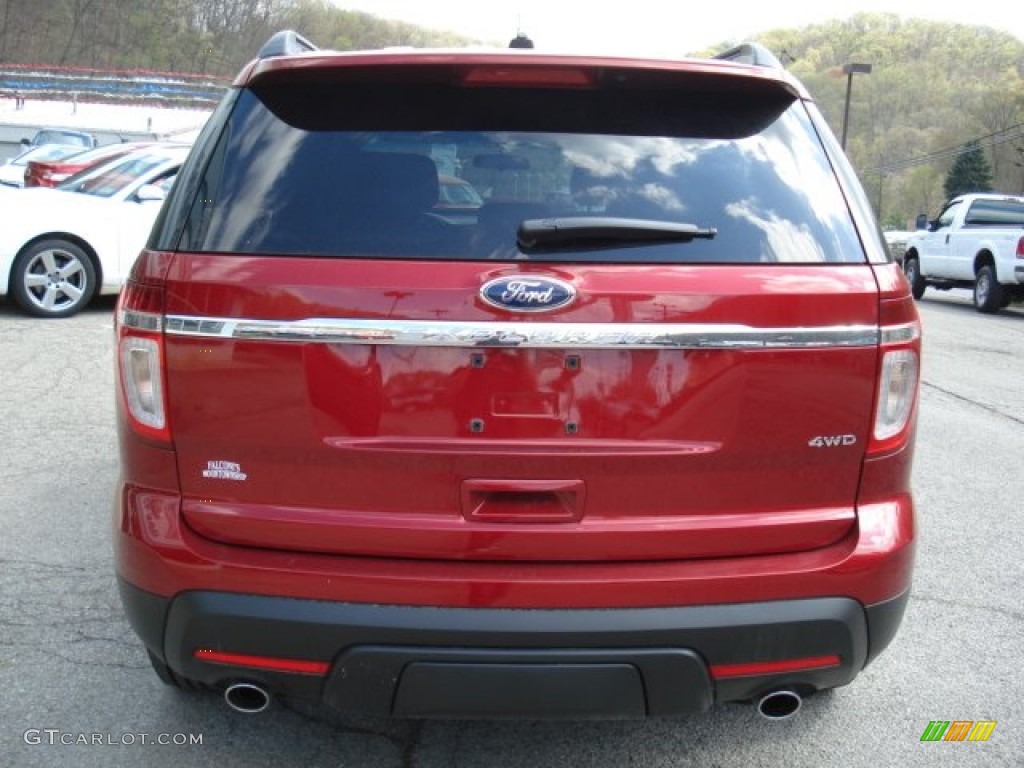 2013 Explorer 4WD - Ruby Red Metallic / Medium Light Stone photo #7