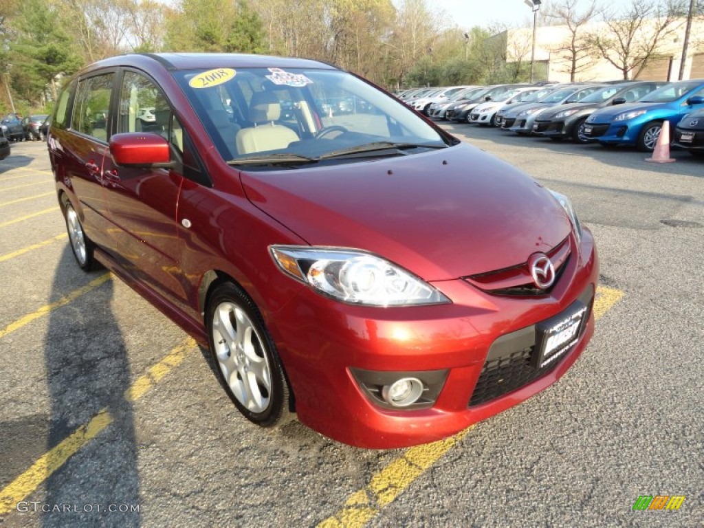 2008 MAZDA5 Touring - Copper Red / Sand photo #3