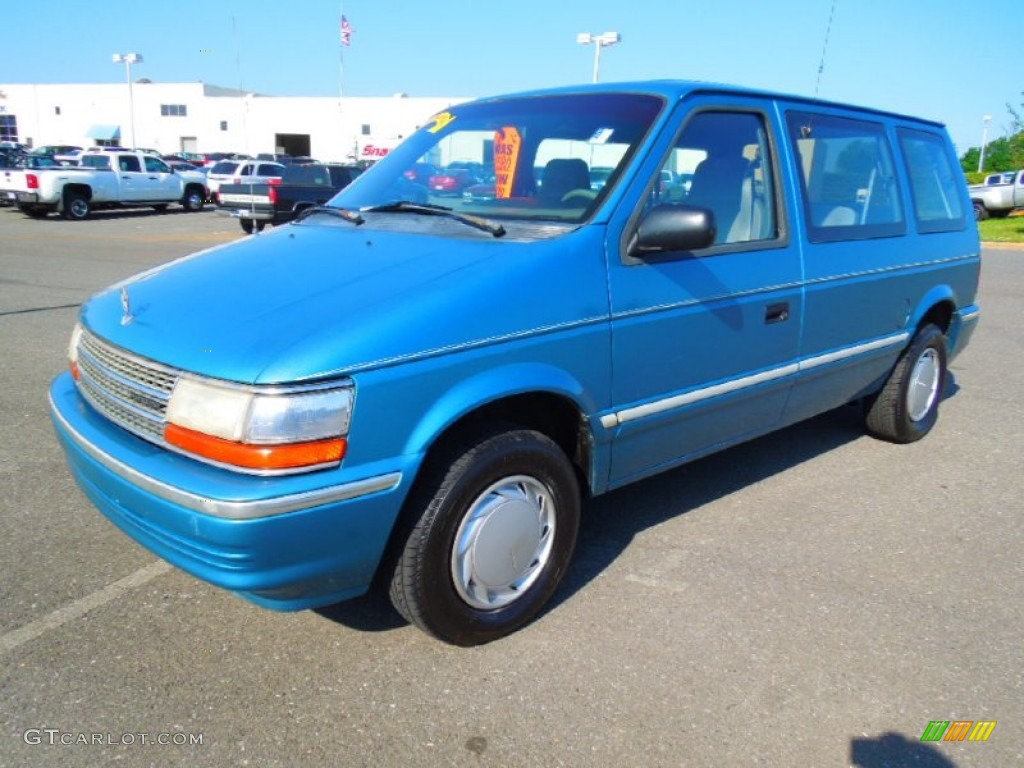 Skyblue Satin Glow Plymouth Voyager