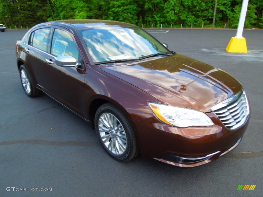 2012 Deep Auburn Pearl Chrysler 200 Limited Sedan