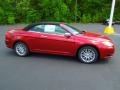 Deep Cherry Red Crystal Pearl Coat 2012 Chrysler 200 Limited Convertible Exterior