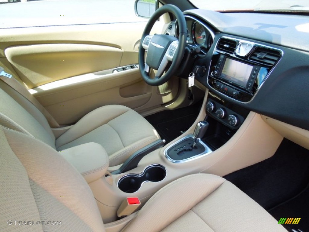 Black/Light Frost Interior 2012 Chrysler 200 Limited Convertible Photo #63912224
