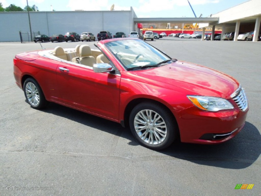 2012 200 Limited Convertible - Deep Cherry Red Crystal Pearl Coat / Black/Light Frost photo #26