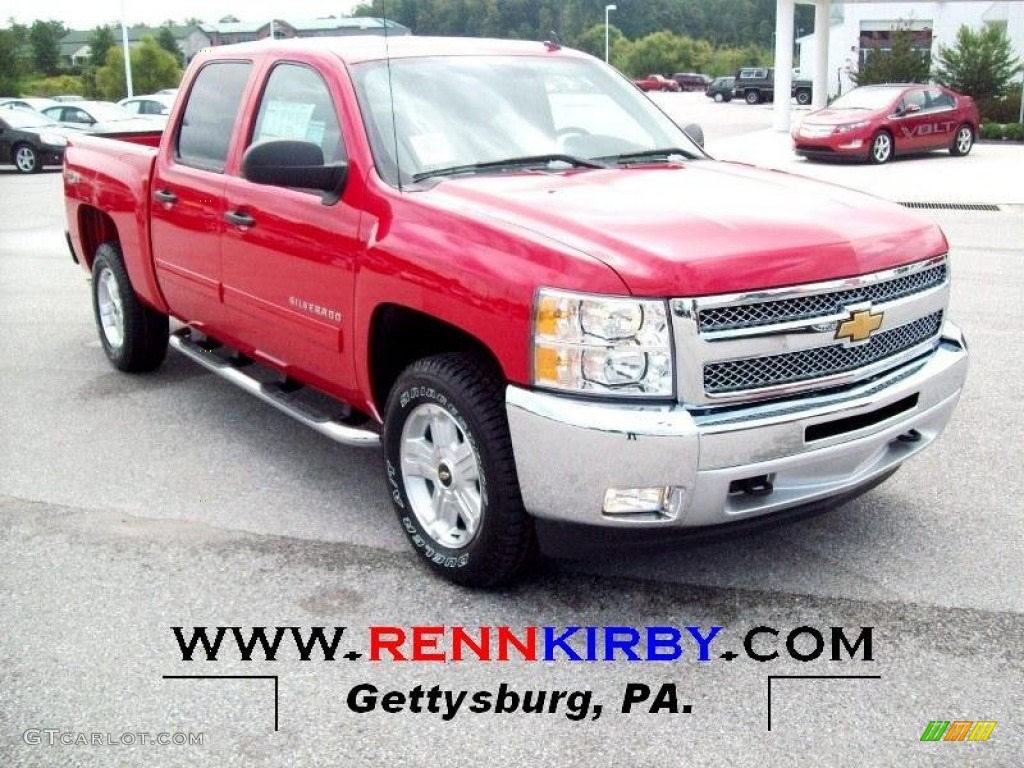 2012 Silverado 1500 LT Crew Cab 4x4 - Victory Red / Ebony photo #1