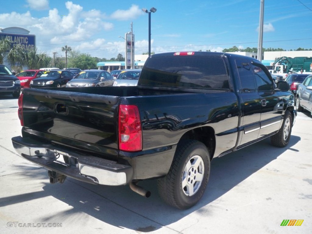 2003 Silverado 1500 LS Extended Cab - Black / Dark Charcoal photo #5